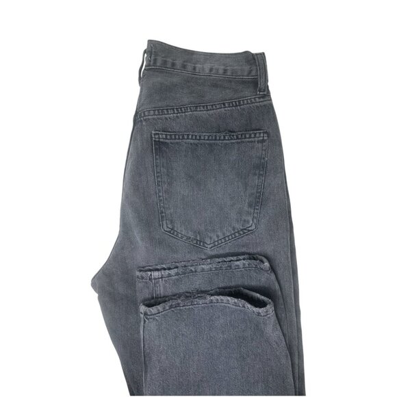 Agolde Criss Cross Straight Leg High Rise Jeans Size 26 In Synchronize Wash - Picture 11 of 15